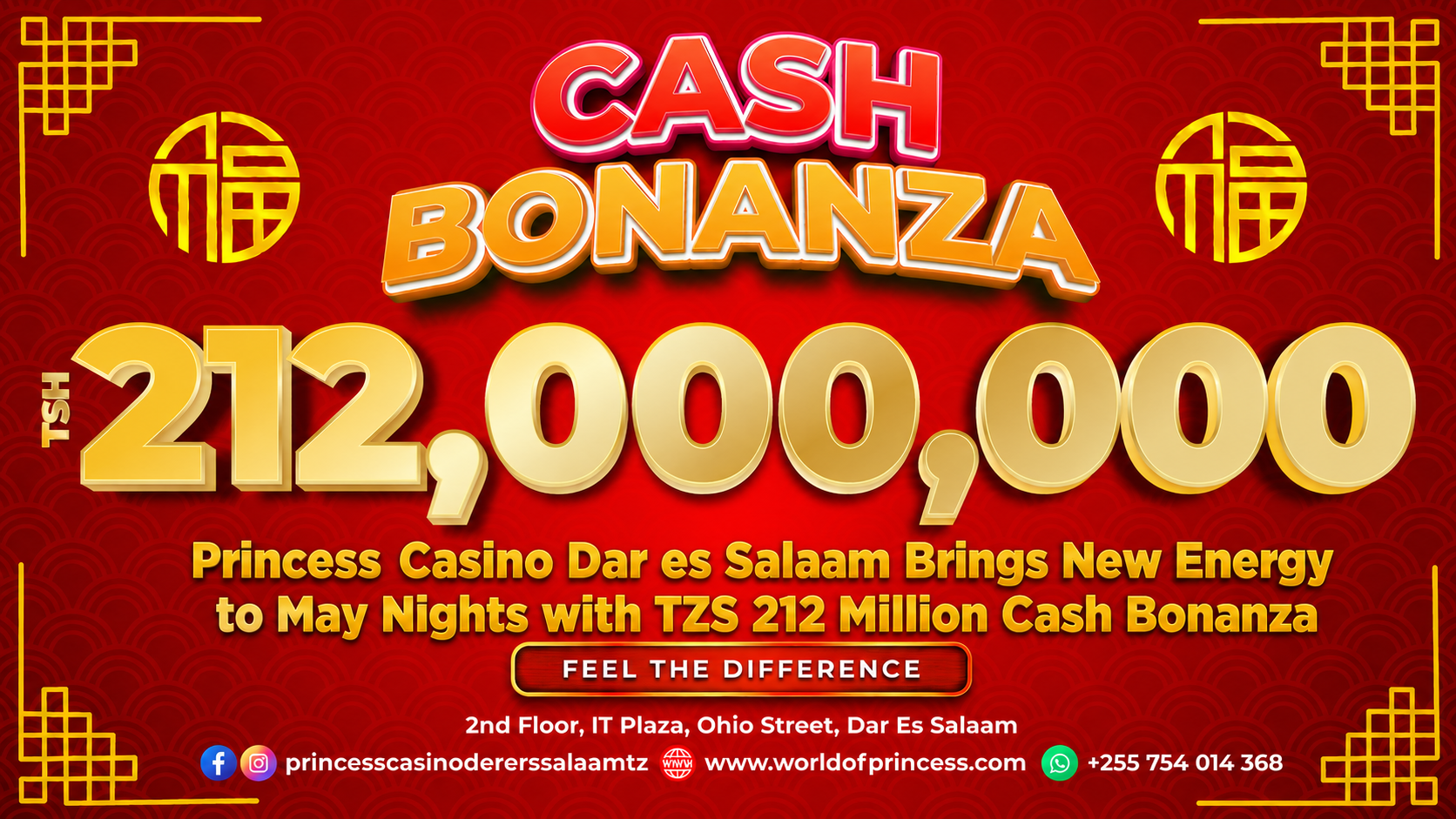 Princess Casino Dar es Salaam Brings New Energy to May Nights with TZS 212 Million Cash Bonanza